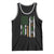 Funny Irish American Vintage Shamrock Flag Tank Top