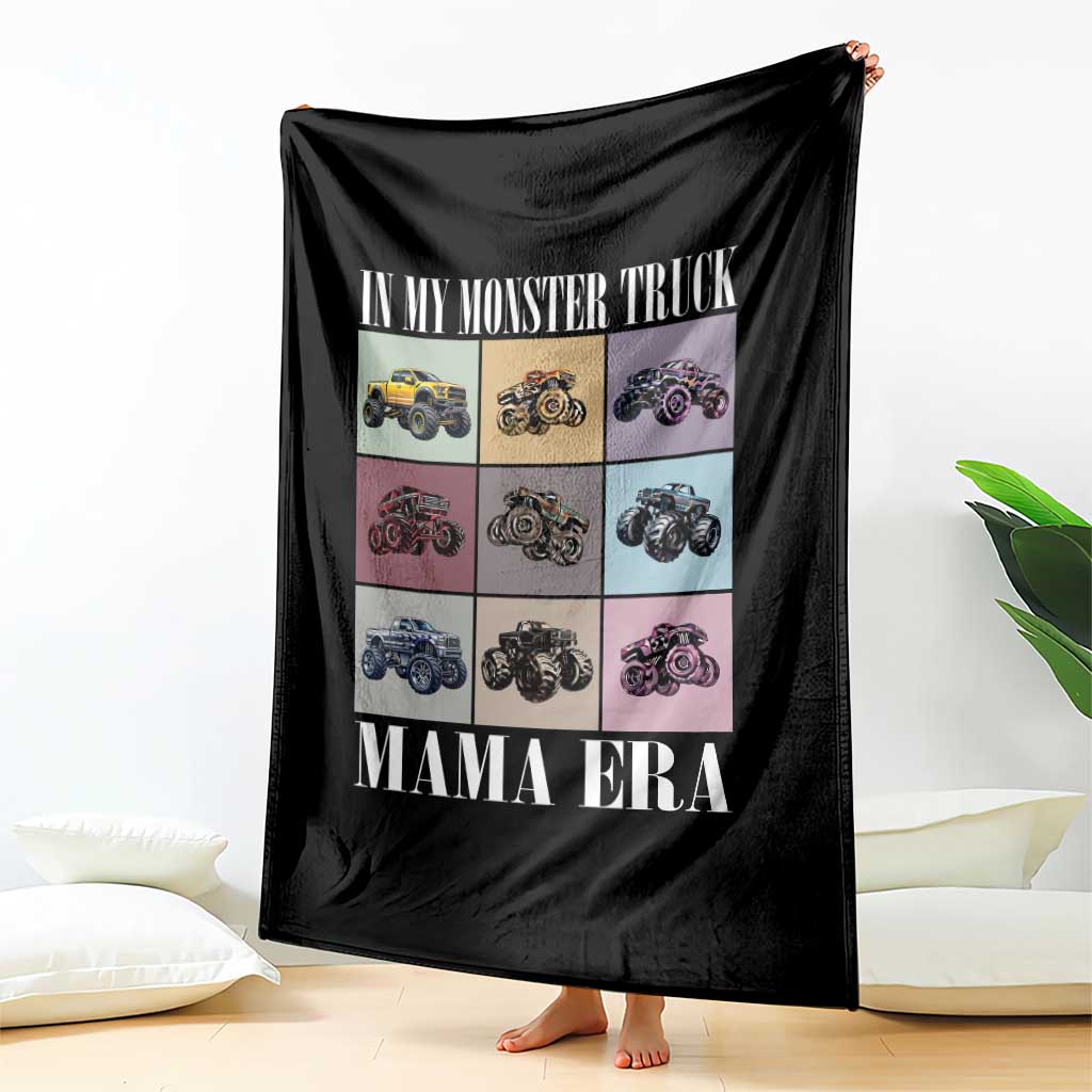 In My Monster Truck Mama Era Throw Blanket