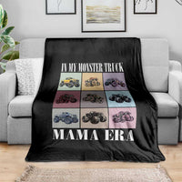 In My Monster Truck Mama Era Throw Blanket