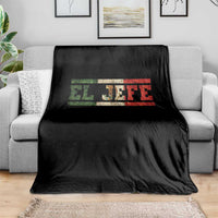 El Jefe Throw Blanket Funny Mexican Boss Spanish Slang