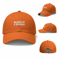 Make It A Double Twin Dad Baseball Cap Soon to Be Daddy Funny Father's Day