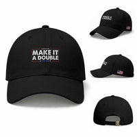 Make It A Double Twin Dad Baseball Cap Soon to Be Daddy Funny Father's Day