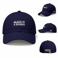 Make It A Double Twin Dad Baseball Cap Soon to Be Daddy Funny Father's Day