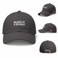 Make It A Double Twin Dad Baseball Cap Soon to Be Daddy Funny Father's Day