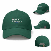 Make It A Double Twin Dad Baseball Cap Soon to Be Daddy Funny Father's Day