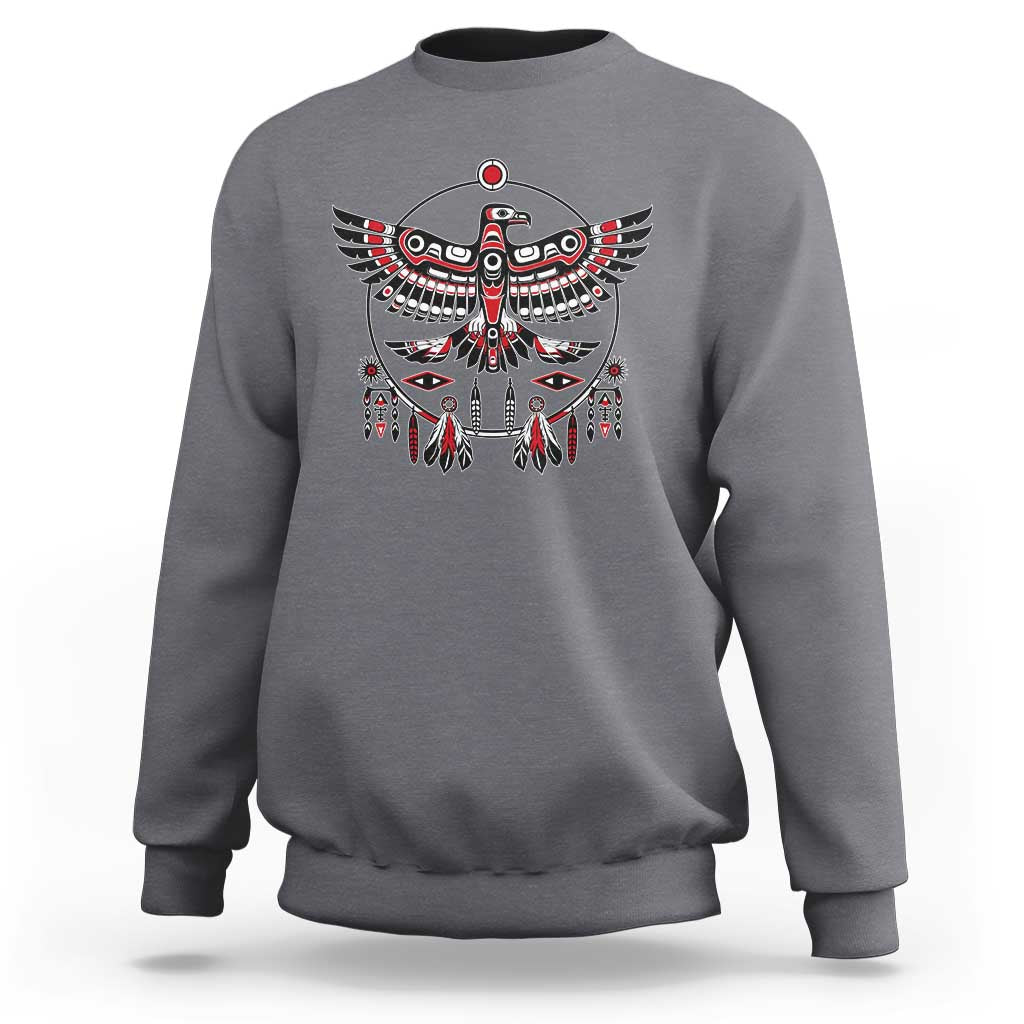 Thunderbird Native American Northwest Coast Art Sweatshirt - Wonder Print Shop