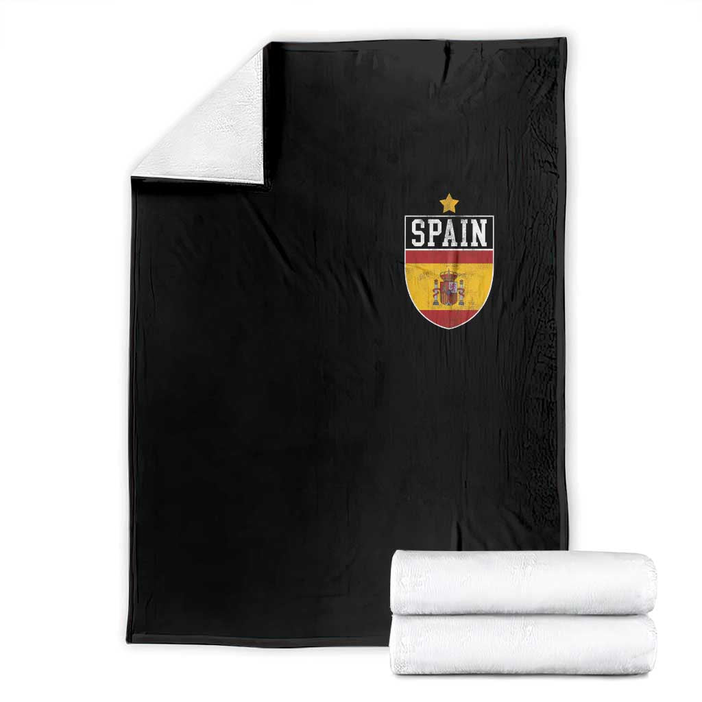 Spain 1st Star Espana Football Crest Throw Blanket