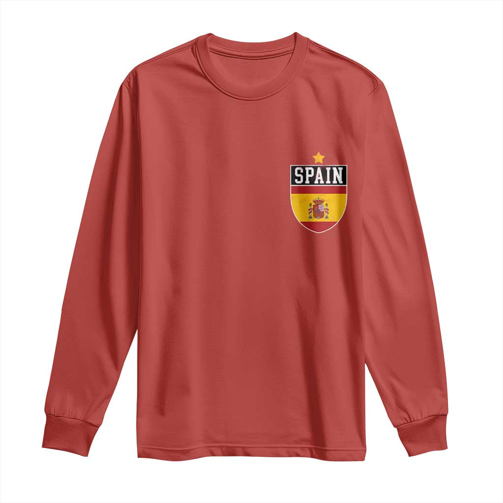 Spain 1st Star Espana Football Crest Long Sleeve Shirt