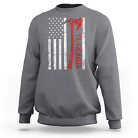 Viking Til Valhalla Sweatshirt Norse Mythology Axe USA Flag - Wonder Print Shop