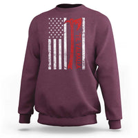 Viking Til Valhalla Sweatshirt Norse Mythology Axe USA Flag - Wonder Print Shop