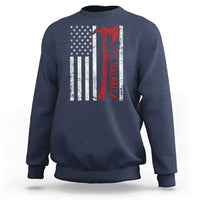 Viking Til Valhalla Sweatshirt Norse Mythology Axe USA Flag - Wonder Print Shop