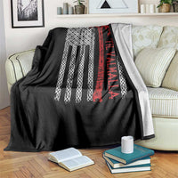Viking Til Valhalla Throw Blanket Norse Mythology Axe Celtic Knot USA Flag - Wonder Print Shop