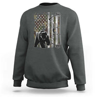 Bear Bowhunting Bow Archery Vintage Camo American Flag Sweatshirt - Wonder Print Shop