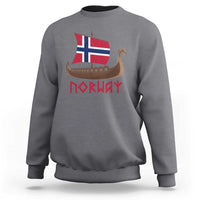 Boat Norwegian Flag Norway Viking Ship Norway Sweatshirt