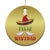 Funny Xmas In Mexico Christmas Ornament Feliz Navidad Sombrero Santa Hat - Wonder Print Shop