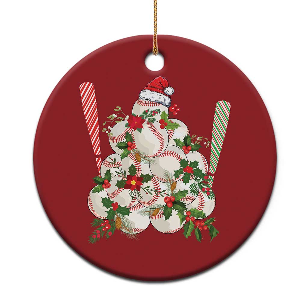 Funny Xmas Baseball Christmas Ornament Santa Sports Balls Snow Xmas Tree - Wonder Print Shop