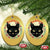 Funny Yule Cat Christmas Ornament Jólakötturinn Yule Xmas Black Cat - Wonder Print Shop