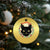 Funny Yule Cat Christmas Ornament Jólakötturinn Yule Xmas Black Cat - Wonder Print Shop