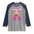 Funny Just A Girl Who Loves Anime Ramen And Sketching Raglan Shirt Otaku Japanese Kawaii Anime Girl