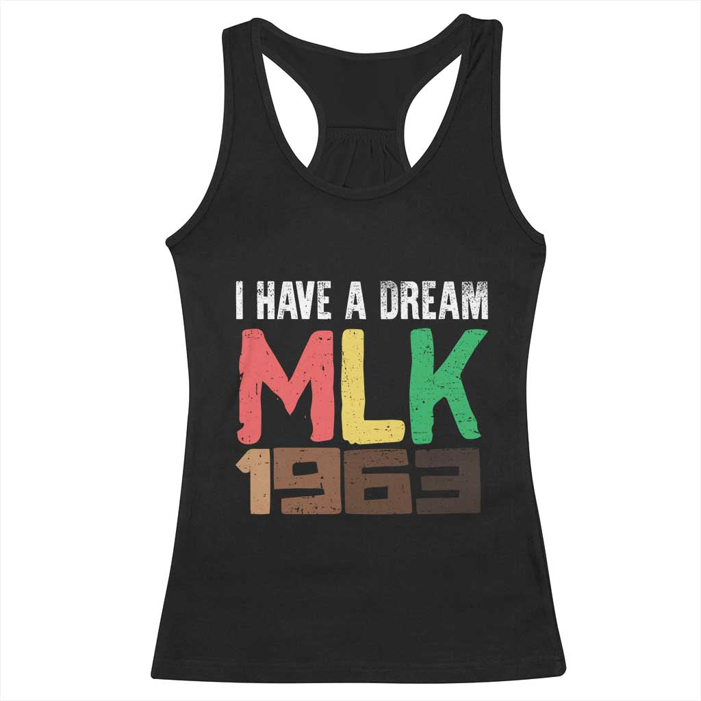 I Have A Dream Martin Luther King Racerback Tank Top MLK Day 1963 Speech