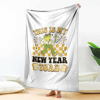 Funny New Years Eve Throw Blanket This Is My New Year Toad Frog Pun - Wonder Print Shop