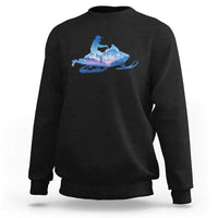 Snowmobile Snow Mountain Forest Snowmobiling Winter Sport Sweatshirt - Wonder Print Shop