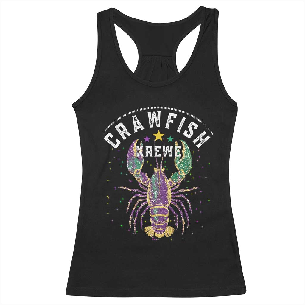 Funny Cajun Crawfish Boil Mardi Gras Racerback Tank Top Crawfish Krewe