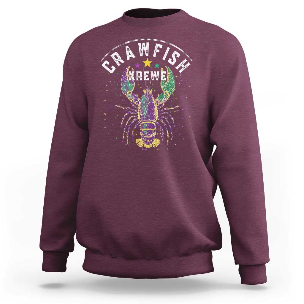Funny Cajun Crawfish Boil Mardi Gras Sweatshirt Crawfish Krewe