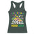 Funny This Teacher Loves Mardi Gras Racerback Tank Top King Cake Jester Hat