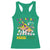 Funny This Teacher Loves Mardi Gras Racerback Tank Top King Cake Jester Hat