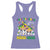 Funny This Teacher Loves Mardi Gras Racerback Tank Top King Cake Jester Hat