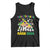 Funny This Teacher Loves Mardi Gras Tank Top King Cake Jester Hat