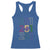 Funny Mobile Mardi Gras 251 Racerback Tank Top Glitter Print Area Code