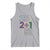 Funny Mobile Mardi Gras 251 Tank Top Glitter Print Area Code