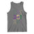 Funny Mobile Mardi Gras 251 Tank Top Glitter Print Area Code