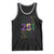 Funny Mobile Mardi Gras 251 Tank Top Glitter Print Area Code