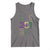 Funny Mobile Mardi Gras 251 Tank Top Glitter Print Area Code