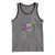 Funny Mobile Mardi Gras 251 Tank Top Glitter Print Area Code