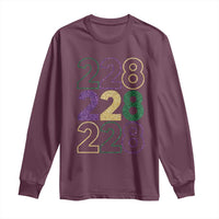 Funny The Coast Mardi Gras 228 Long Sleeve Shirt Glitter Print Area Code