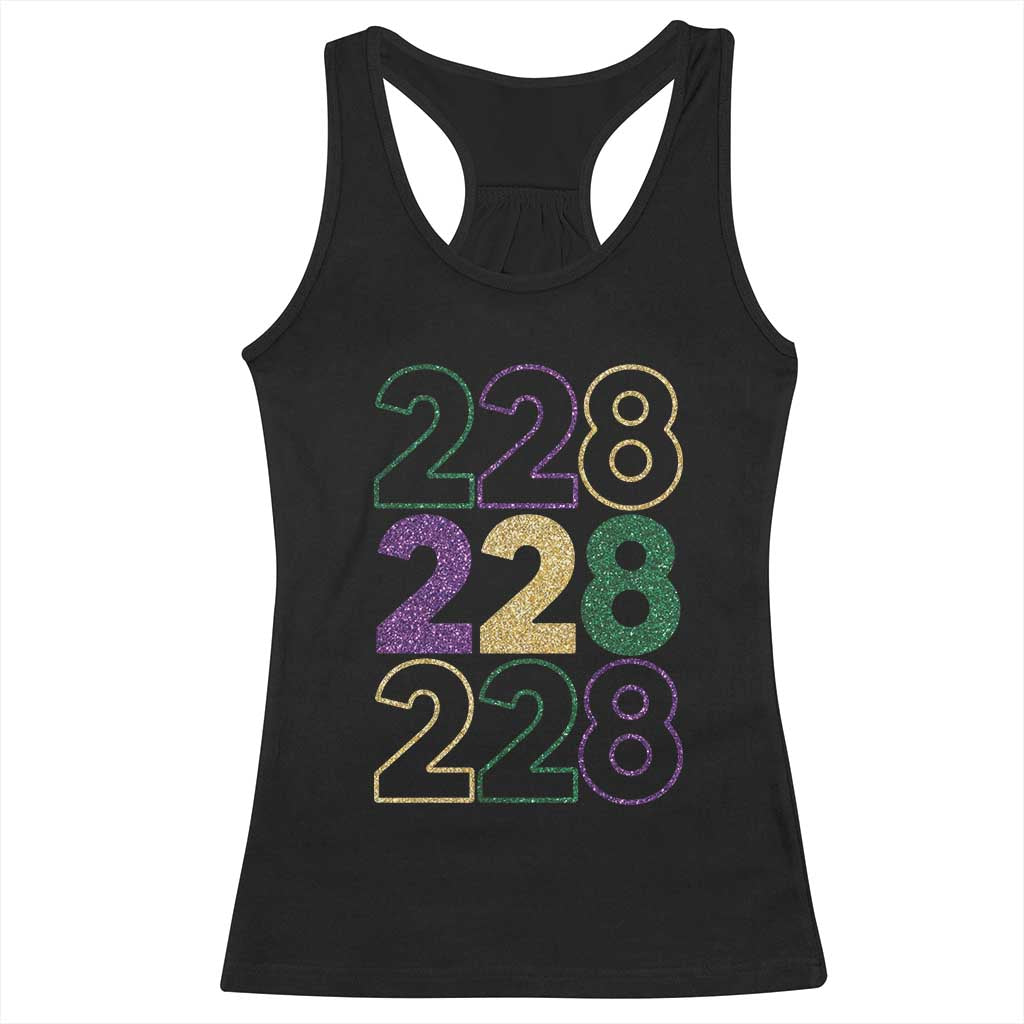 Funny The Coast Mardi Gras 228 Racerback Tank Top Glitter Print Area Code