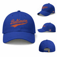 Baltimore Script Retro Baseball Sport Lovers City Pride Baseball Cap