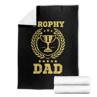 Trophy Dad Throw Blanket Number One Daddy Funny Dad Joke
