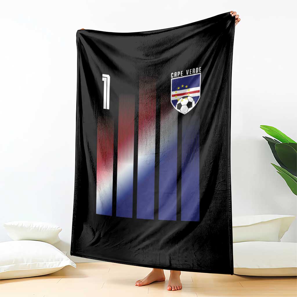 Cape Verde Flag Retro Sports Cabo Verdean Roots Throw Blanket