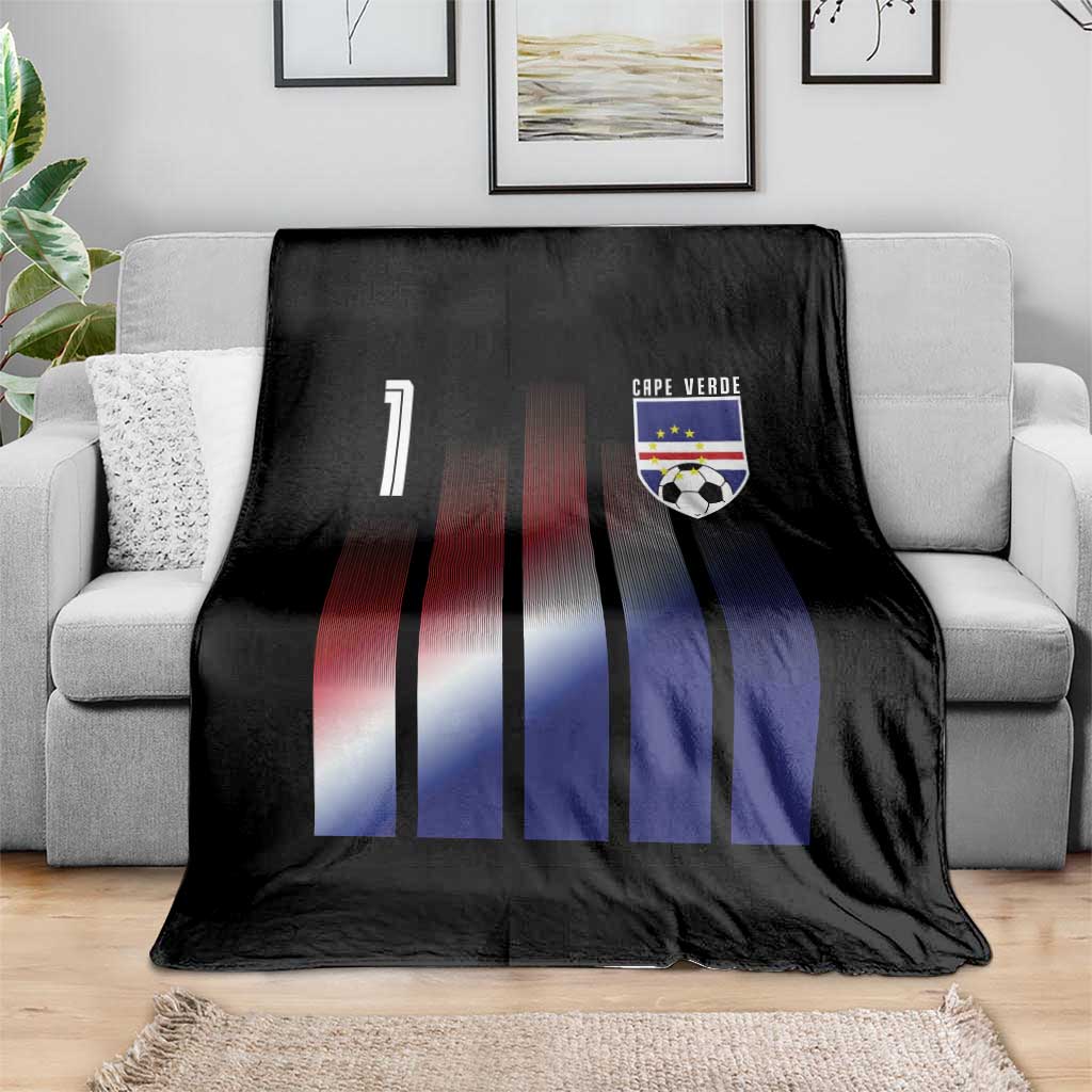 Cape Verde Flag Retro Sports Cabo Verdean Roots Throw Blanket