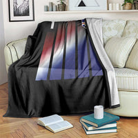 Cape Verde Flag Retro Sports Cabo Verdean Roots Throw Blanket