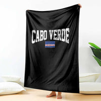 Cabo Verde Sports Throwback Throw Blanket Cape Verdean Pride Lovers