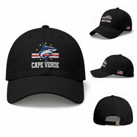 Vintage Cape Verde Shark Cabo Verdean Roots Baseball Cap