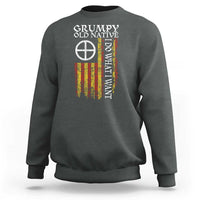 Funny Native American Sweatshirt Grumpy Old Native I Do What I Want American Flag - Wonder Print Shop
