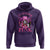 Breast Cancer Awareness Hoodie In October We Wear Pink Halloween Butterfly Bat Murderer - Wonder Print Shop