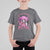 Breast Cancer Awareness T Shirt For Kid In October We Wear Pink Halloween Butterfly Bat Murderer - Wonder Print Shop